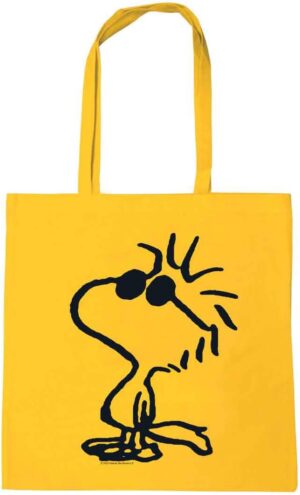 Sac en coton jaune Peanuts Woodstock à longues poignées Logoshirt