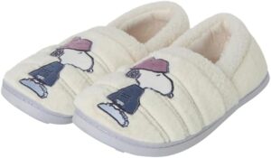Chaussons femme Morning Slipper Snoopy brodé