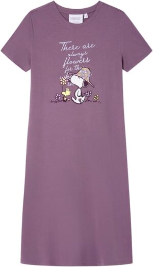 Chemise de nuit femme Snoopy Nostalgia violet