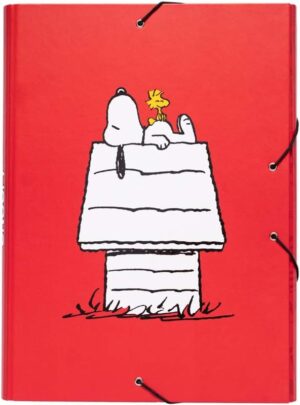 Chemise cartonnée Snoopy à 3 rabats 24 x 34 cm Erik