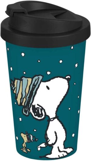 Gobelet coffee to go Snoopy Peanuts Winter blanc 400