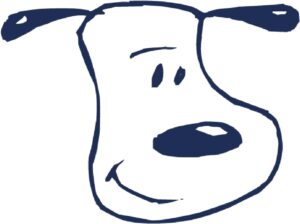 Tatouage temporaire Snoopy tête de chien 5 X 5 cm