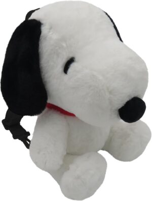 Sac à dos Snoopy en peluche blanc