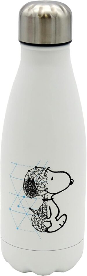 Bouteille d'eau Snoopy en acier inoxydable, fermeture hermétique 550 ml