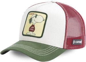 Casquette trucker Joe Peanuts beige snapback taille unique