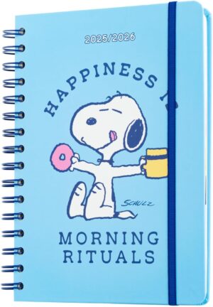 Agenda scolaire Snoopy semainier A5 2025 2026