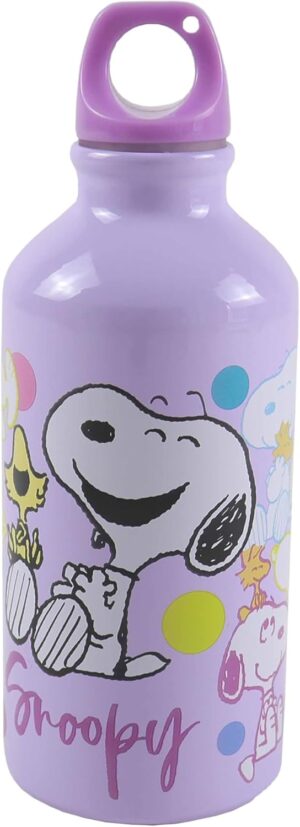 Gourde Snoopy violette en aluminium 400
