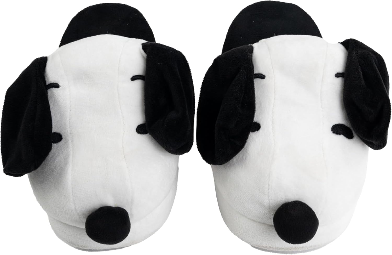Pantoufles 3D Snoopy The Peanuts à oreilles branlantes blanc noir – Image 6
