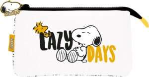 Trousse Snoopy à 3 compartiments pour la rentrée