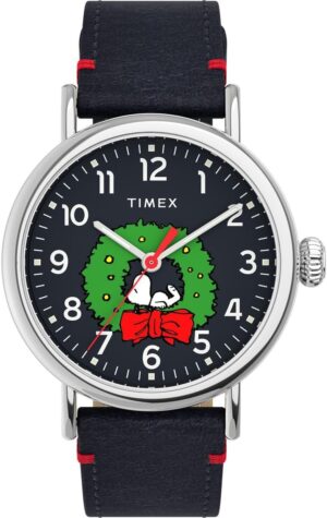 Montre analogique Timex Waterbury Standard Peanuts Snoopy cadran bleu
