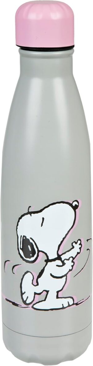 Bouteille isotherme Snoopy Undercover anti-fuite en acier inoxydable, capacité 500