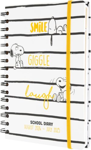 Agenda scolaire Snoopy A5 à spirale 2024 2025