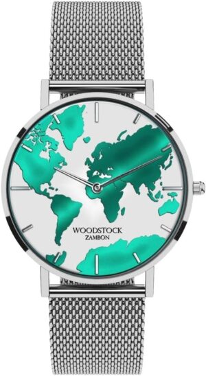 Montre unisexe Snoopy Woodstock Sea Water, cadran blanc et vert d'eau