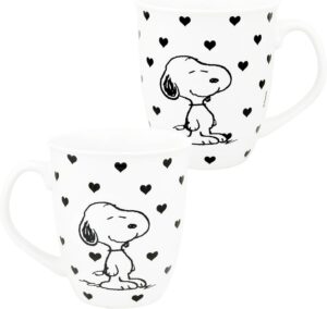 Tasse conique Peanuts Snoopy Hearts en stoneware 280