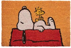Paillasson Snoopy en fibre de coco antidérapant 40 x 60 cm