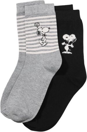 Chaussettes femme Snoopy Peanuts en lot de 2 paires