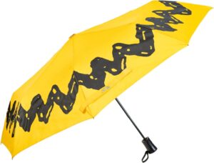 Parapluie pliant automatique Snoopy avec housse de poche et 8 baleines