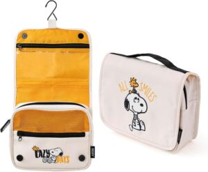 Trousse de toilette de voyage Snoopy avec crochet de suspension