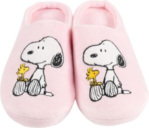 Chaussons femme roses Peanuts Snoopy et Woodstock 39-40
