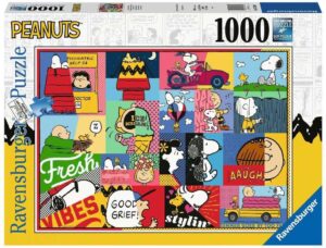 Puzzle Peanuts Snoopy Moments jaune, 1000 pièces