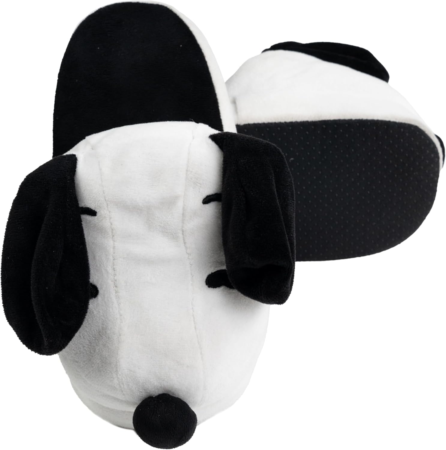 Pantoufles 3D Snoopy The Peanuts à oreilles branlantes blanc noir – Image 2