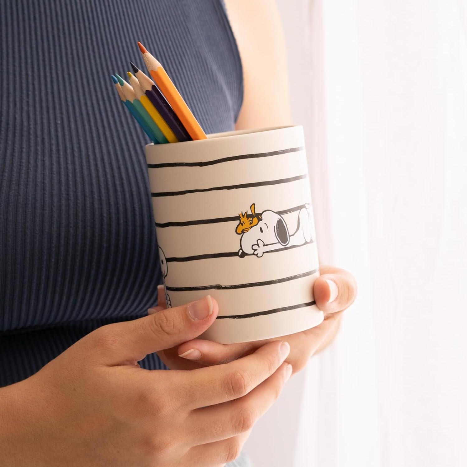 Pot à crayons Snoopy en céramique multicolore – Image 7