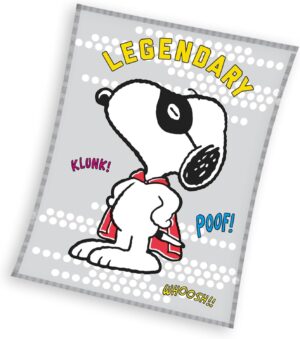Plaid Snoopy en polaire corail 150 x 200 cm SNO234015