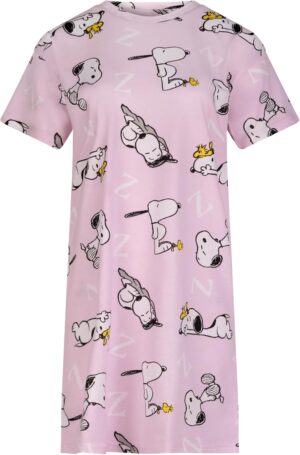 Chemise de nuit rose Snoopy Sleep en 100% coton Peanuts