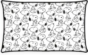 Coussin Snoopy Peanuts 30 x 50 cm en Soft Velboa