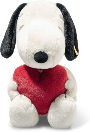 Peluche Steiff Snoopy Love blanc 30 cm dès 0 mois