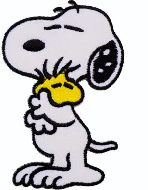 Patch thermocollant Snoopy Peanuts pour sac à dos, motif cacahuètes