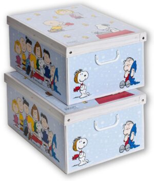 Boîte de rangement Snoopy Peanuts en carton Large 50 x 39 x h24 cm