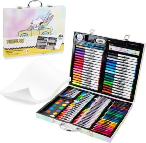Mallette de coloriage Peanuts Snoopy avec set créatif 140 pièces