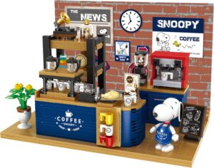 Snoopy Peanuts Barista, set de construction 520 éléments