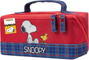 Trousse de toilette Peanuts Snoopy rouge, pochette maquillage et voyage