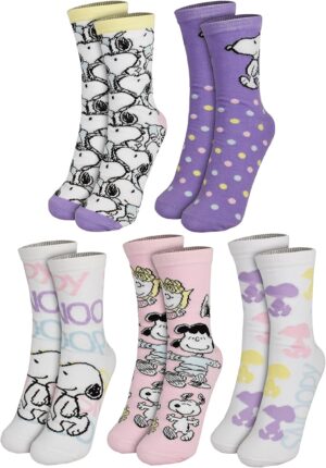 Chaussettes sneakers femme The Peanuts Snoopy, lot de 5, 38-43