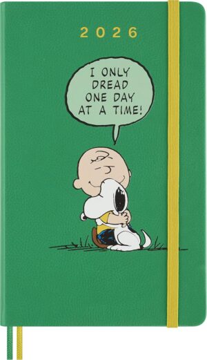 Agenda journalier 2026 Peanuts Snoopy format 13 x 21 avec couverture rigide