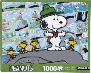 Puzzle Snoopy Peanuts Beagle Scouts 1000 pièces, format 20 x 28 inches