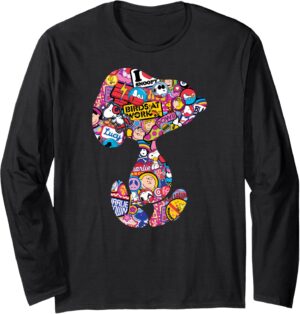 Pull manches longues Snoopy silhouette Peanuts