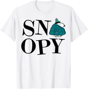 T-shirt doudoune Snoopy Peanuts, illustration graphique 30955