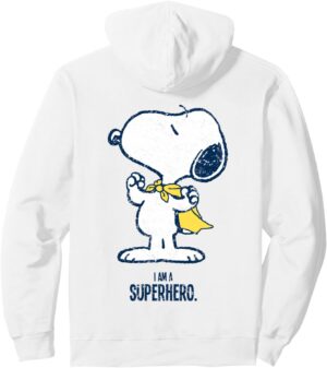 Sweat à capuche Peanuts Snoopy vintage I AM A SUPERHERO