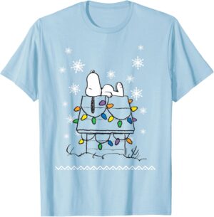 T-shirt Peanuts Holiday Snoopy OPNT-0046 pour Femme ou Fille