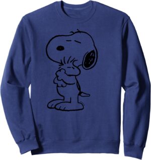 Sweatshirt Peanuts Snoopy et Woodstock illustration graphique