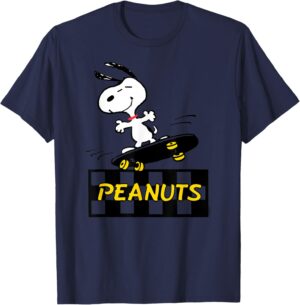 T-shirt Snoopy skater avec logo Peanuts