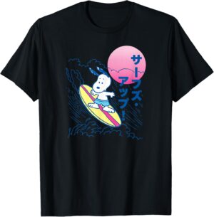 T-shirt Snoopy Surf Kanji Peanuts avec illustration H18180