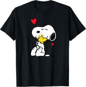 T-shirt Peanuts Snoopy et Woodstock Lots of Love OPNT-0213