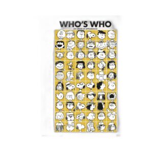 Grand poster Snoopy Who's Who 61 x 91,5 cm